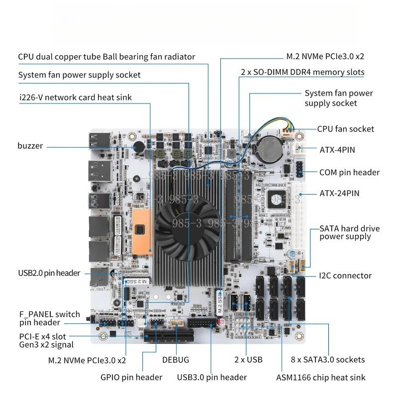 ミニ ITX ホワイト M11 NAS マザーボード I5- - Mini Itx Dual 2.5G Nas Motherboard のレビューと価格
