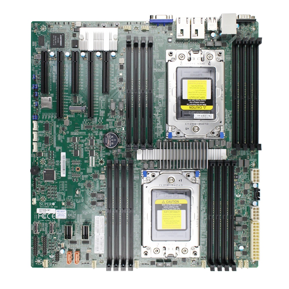 コンボ ボックス Supermic H11DSi-NT マザ - Dual Socket Sp3 Epyc Motherboard のレビューと価格
